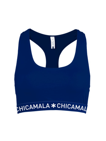 Dames racerback 1-pack effen Blue