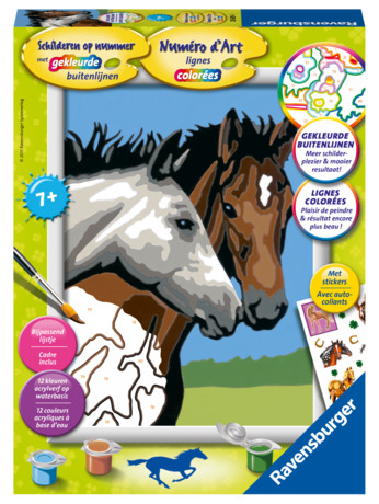 Ravensburger Schilderen op nummer Paardenvriendschap - Hobbypakket