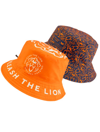Orange Lion Reversible Bucket Hat - Unleash The Lion