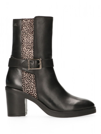 Veda Enkellaarsjes op hak Zwart