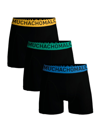 Heren 3-pack Boxershorts Microvezel Effen Black
