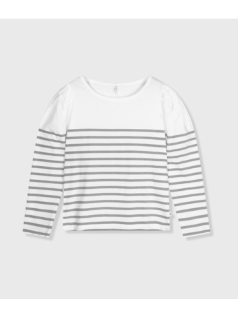 puff long sleeve tee stripes