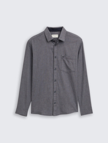 Regular fit overshirt met structuur