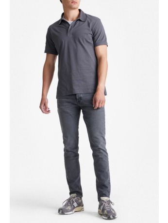 King Essentials The James Poloshirt Antraciet
