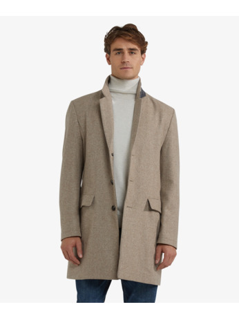 Twill Wool Coat Heren