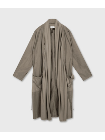 10DAYS Dames lange wellness binnenjas linnen katoen