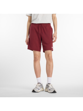 New Balance Heren Sport Korte Broek Rood French Terry