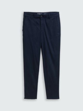 Regular fit chino broek met structuur