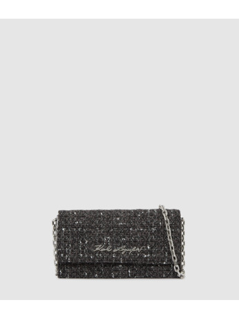 K/KURL BOUCLE WALLET ON CHAIN