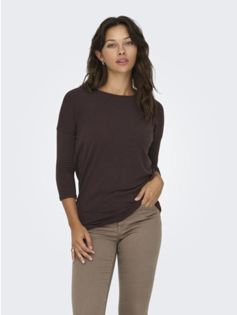 Loose Fit O-Neck 3/4 Sleeves (3/4) Top met ronde hals en 3/4 mouwen voor dagelijks comfort