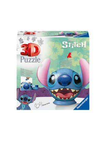 Ravensburger Disney Stitch met oren - 3D Puzzel 72 Stukjes