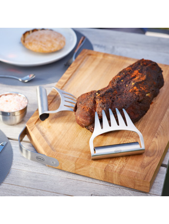 Pulled-pork vorken Stainless steel 2-delig