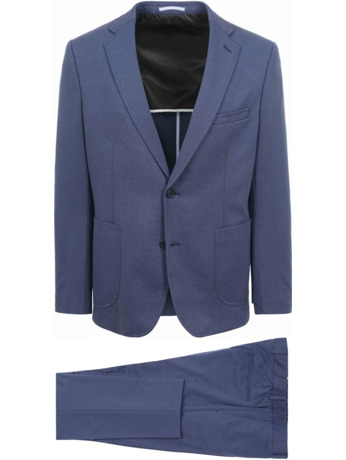 Suitable Jersey Suit Kobaltblauw