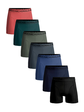 Men 7-Pack Boxer Shorts Solid