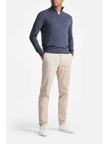 King Essentials The Michael Half Zip Pull Merino Antraciet