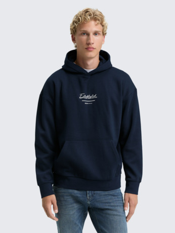Relaxed fit hoodie met print