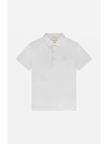 De gladde polo in het wit Unisex