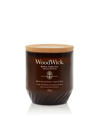 WoodWick ReNew Black Currant & Rose Medium Candle