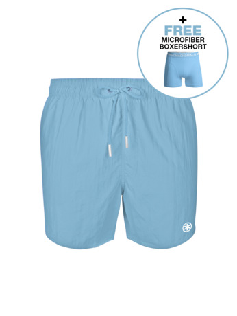Heren Zwembroek Effen Cyan Blue