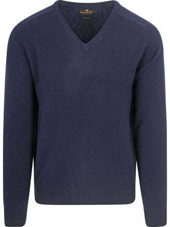 Steppin' Out Trui V-hals Lamswol Navy