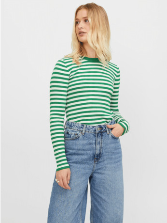 JXJODI TIGHT STRIPE CREW NECK KNIT