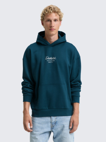 Relaxed fit hoodie met print