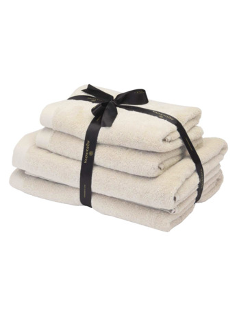 Rio - Handdoek bundel - GOTS KATOEN - 2x 50x100 + 2x 67x130 cm - Birch