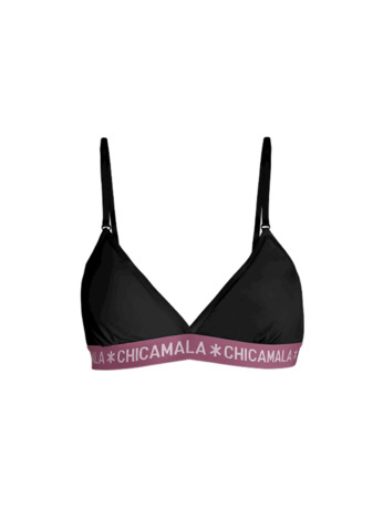 Dames 1-pack driehoek Effen Black