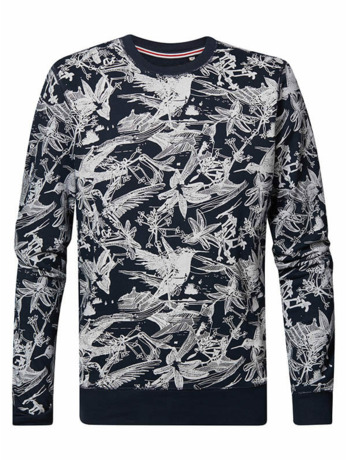 Men Sweater Round Neck AOP