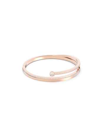 Fresh Bangle Rose Gold shiny Crystal White