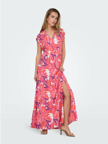ONLMINDY S/S V-NECK MAXI DRESS WVN