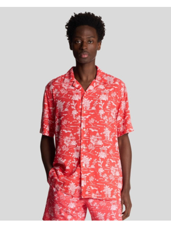 Botanical Garden Print Resort Shirt