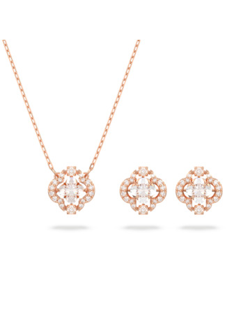 Una Sparkling Dc Set Rose Gold shiny White