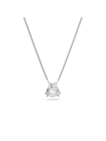 Matrix Triangle Pendant tri Rhodium shiny White