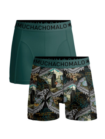 Herenset van 2 boxershorts Muhammad Ali Experience Print/Green