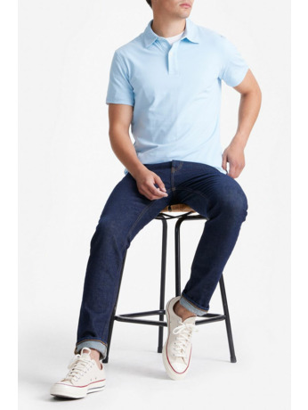 King Essentials The James Poloshirt Lichtblauw