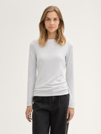 Overhemd met lange mouwen in edelsteenlook