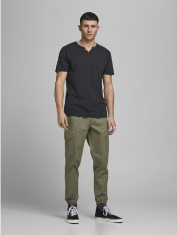 Slim Fit Split hals T-shirt (S/S)