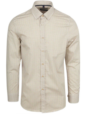 Suitable Overhemd Print Beige