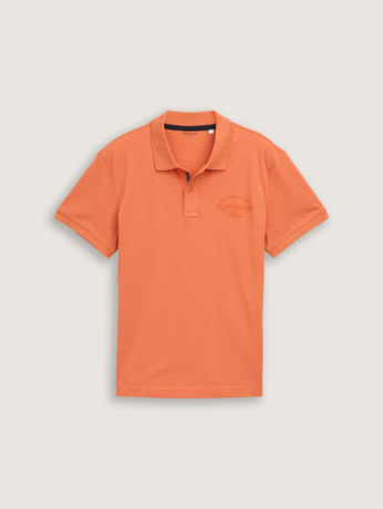 Basic poloshirt met opdruk logo
