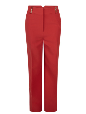 Aaiko Dames Stretch Broek Lava Red Viscose