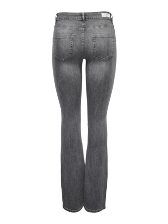 Flared Fit Jeans met hoge taille met wijd uitlopende pasvorm en ritssluiting