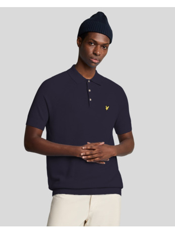 Linen Blend Knitted Polo