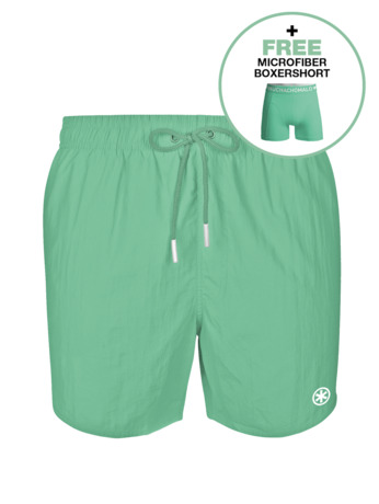 Jongens Zwembroek Effen Tealish Green