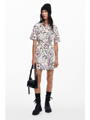 JURK VEST CAMISERO FLOR