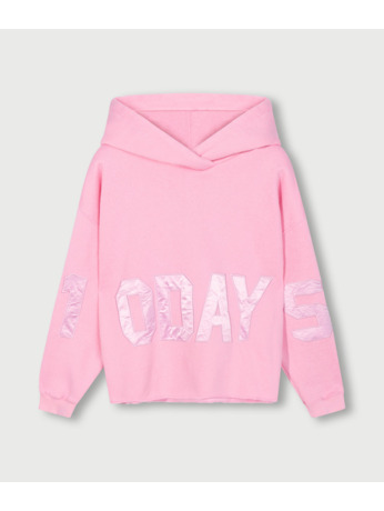 10DAYS Dames statement logo hoodie top katoen polyester