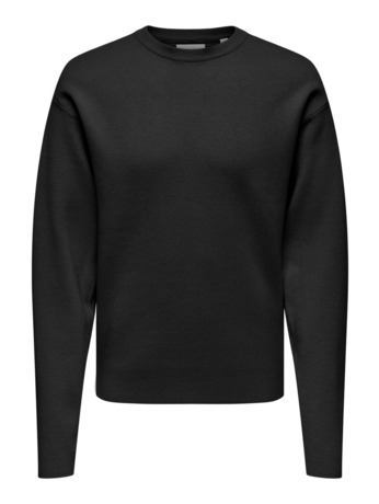 Relaxed Fit Crew Neck Lange Mouwen (L/M) Heren