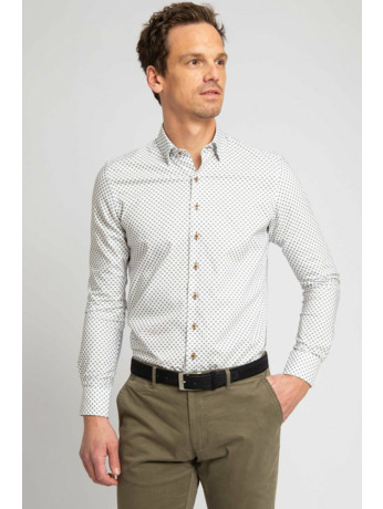 Suitable Overhemd Print Wit