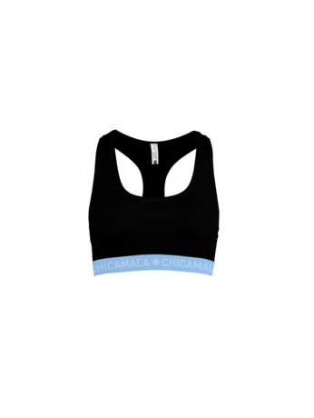 Dames racerback 1-pack Effen Black