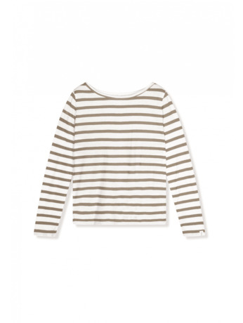 10DAYS Dames lange mouw gestreept t-shirt 100% katoen